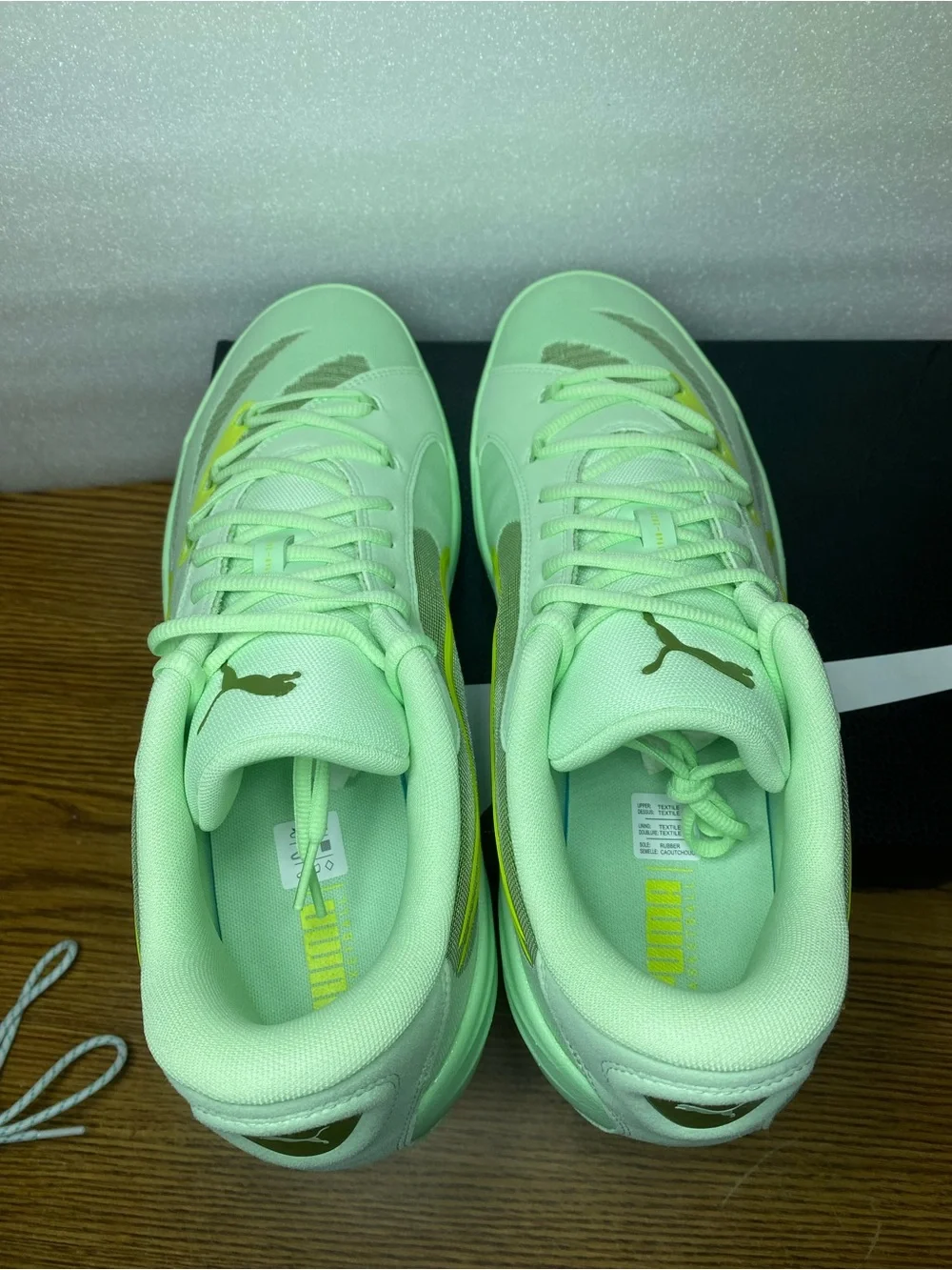 Puma All-Pro Nitro Fresh Mint Olive Green Athletic Shoes Men’s Size 14 New
